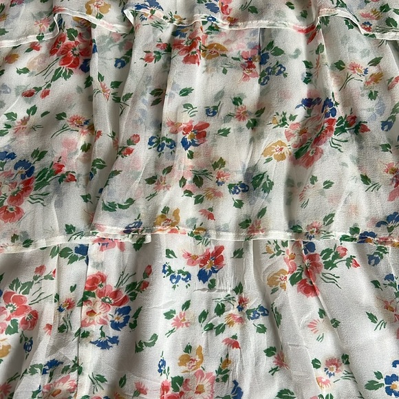 LoveShackFancy High Low Ruffle Tired Skirt - Picture 6 of 12